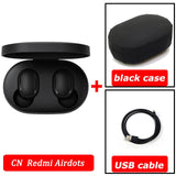 Fone de Ouvido Xiaomi Redmi Airdots Com Bluetooth + Case + Cabo USB